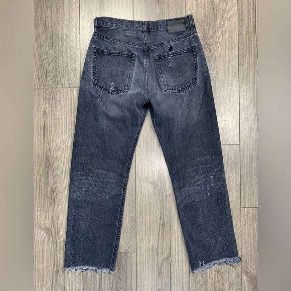 R13 Womens Distressed Boyfriend Jeans‎ in Jake Black Size 24 - Picture 15 of 15